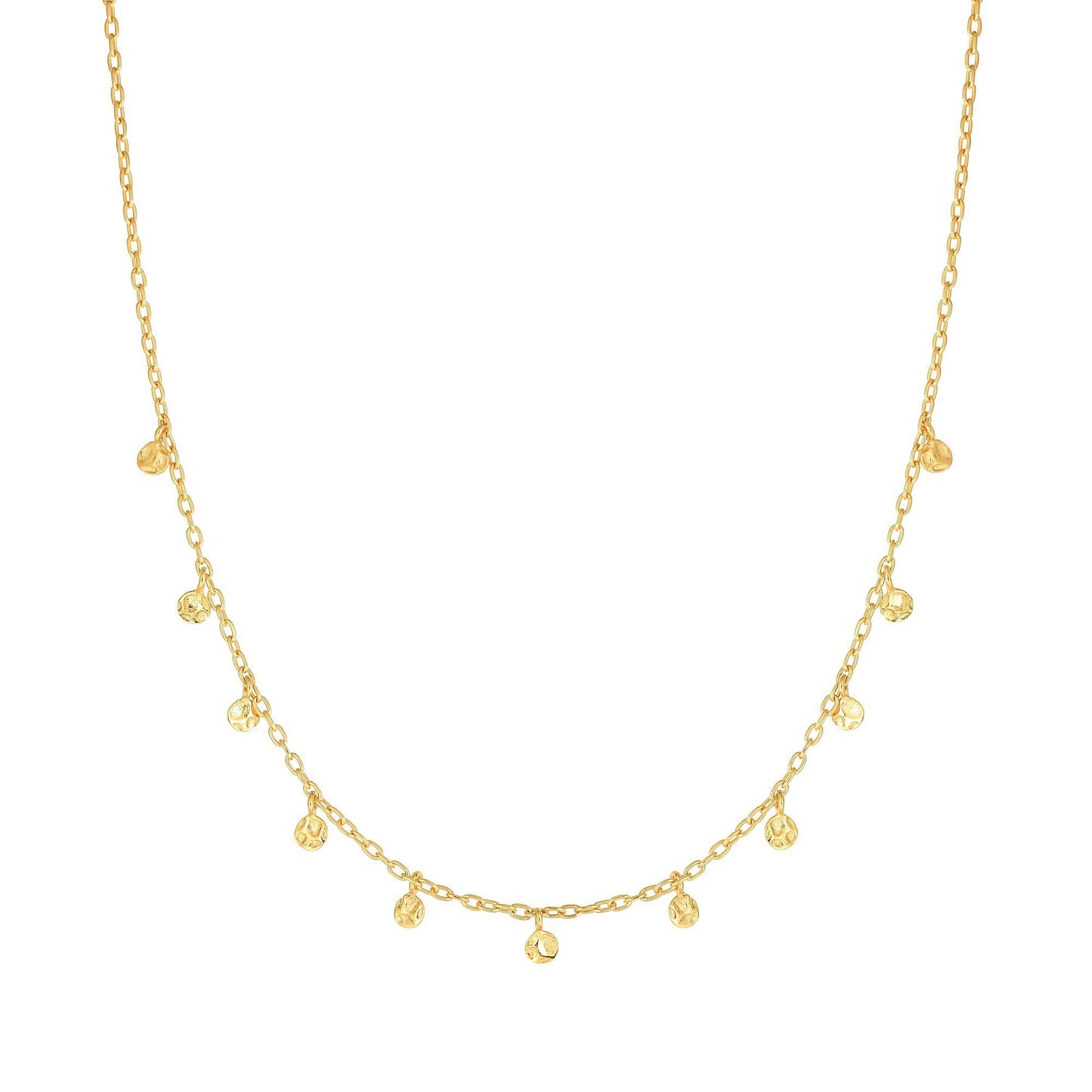 14k gold dangling necklace