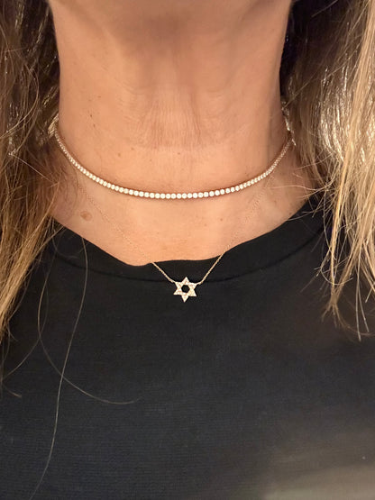 Diamond tennis choker