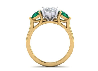 Pear Shape Diamond Engagement Ring